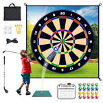 XINPOINT Huge Golf Score Darts Chipping Game Mat Set