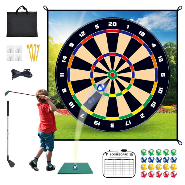 XINPOINT Huge Golf Score Darts Chipping Game Mat Set
