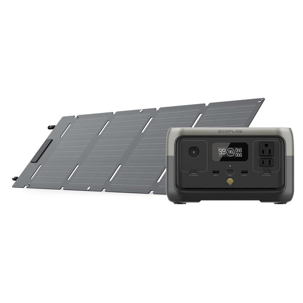 EF ECOFLOW RIVER 2 Portable Power Station w/ 45W Solar Panel