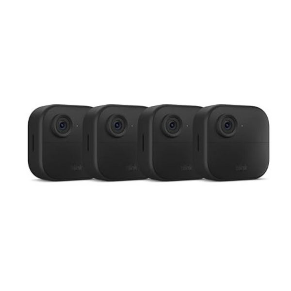 4-Pack Blink Outdoor 4 Wire-Free Smart Security Camera System