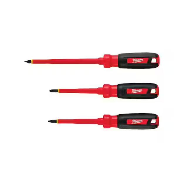 3-Piece Milwaukee 1000V Insulated Screwdriver Set