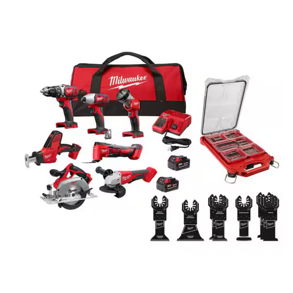 Milwaukee M18 18V Lithium-Ion Cordless 7-Tool Combo Kit