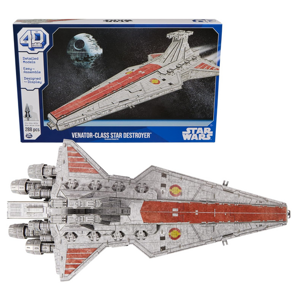 4D Build Star Wars Deluxe Venator Class Star Destroyer 3D Model Kit