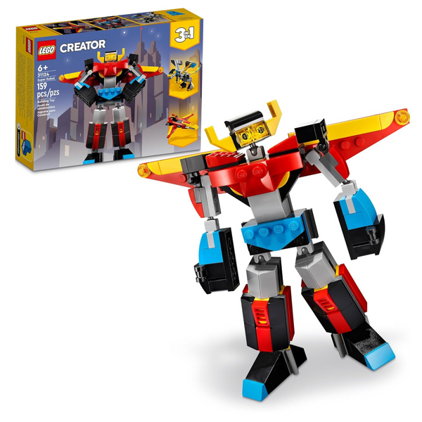 159-Piece LEGO Creator 3 in 1 Super Robot Building Kit
