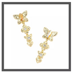 Kendra Scott Lily Mix 14K Gold Over Brass Linear Earrings