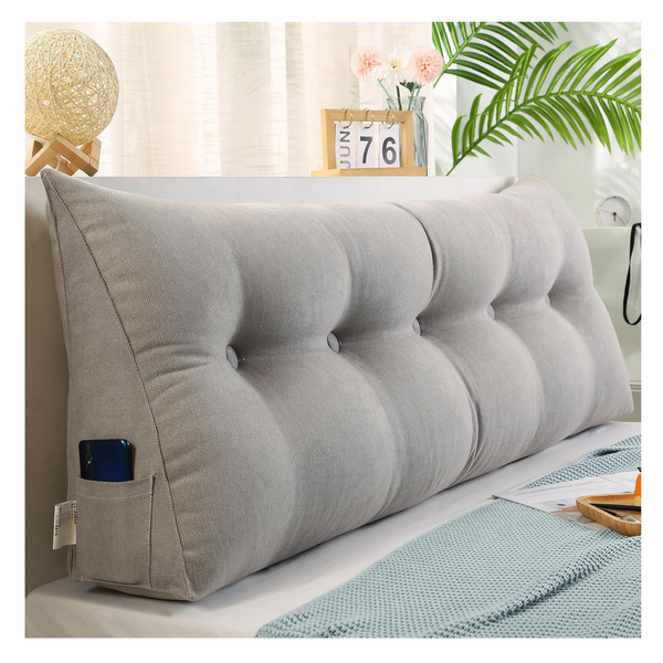 Ifiam King Size Bed Triangle Pillow Wedge for Headboard