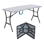 Lifetime 5-Foot Fold-in-Half Table