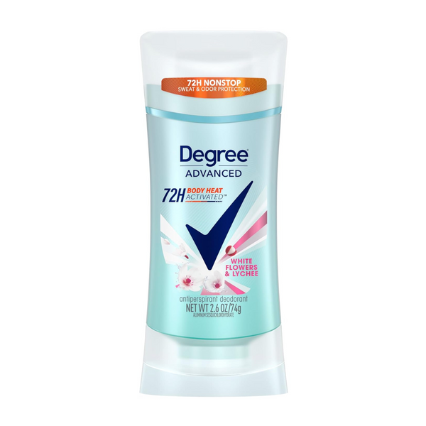 Degree Advanced Women’s 72-Hour Antiperspirant White Flowers & Lychee Deodorant Stick