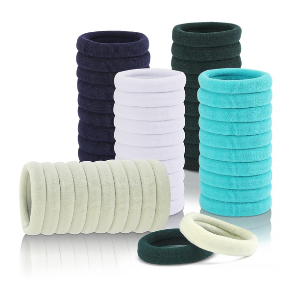 100-Pcs Elastic Hair Ties
