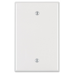 Leviton 1-Gang Blank Wallplate (White, Midway Size)