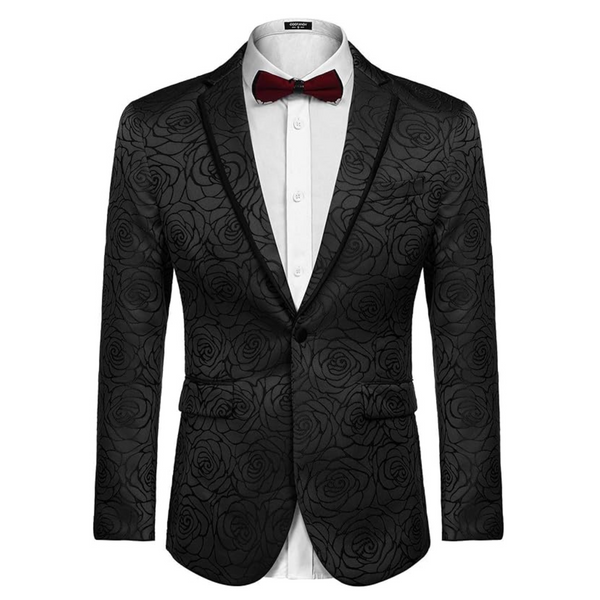 COOFANDY Men's Paisley Blazer Fashion Suit Jacket