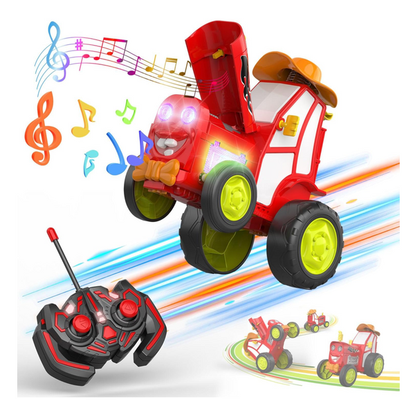 Crazy Jumping RC Toy Car With Led Light Music