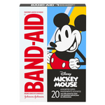 Band-Aid Brand Adhesive Bandages Featuring Disney’s Mickey Mouse, Assorted Sizes (20 Count)