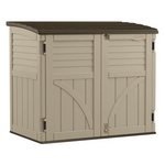 Suncast 34 Cubic Feet Lockable Horizontal Compact Storage Shed