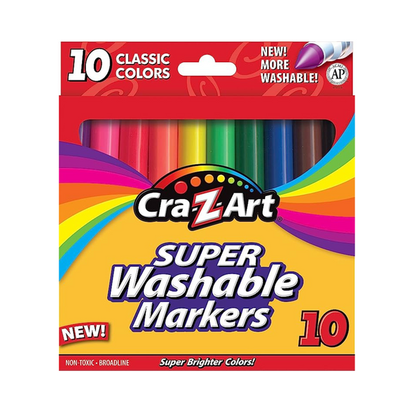 Pack of Cra-Z-Art Classic Washable Broadline Markers