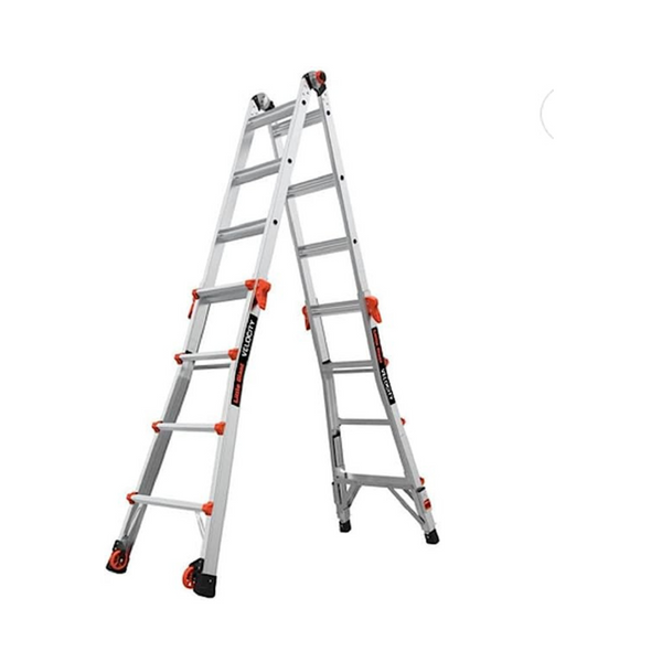 Escalera multiposición Little Giant de 17 pies con ruedas
