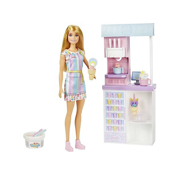 Barbie Careers Doll & Accessories, Ice Cream Shop Playset