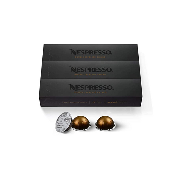 Paquete De 30 Cápsulas Nespresso VertuoLine Doble Espresso Chiaro Cápsulas De Café