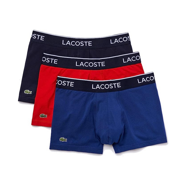 Lacoste Men’s Casual Classic 3 Pack Cotton Stretch Trunks