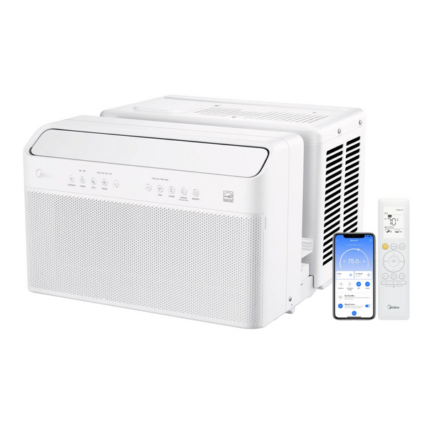 Aire acondicionado de ventana con inversor inteligente en forma de U Midea de 10,000 BTU