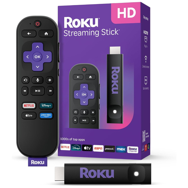 Roku HD Streaming Stick for TV with Voice Remote (2025)