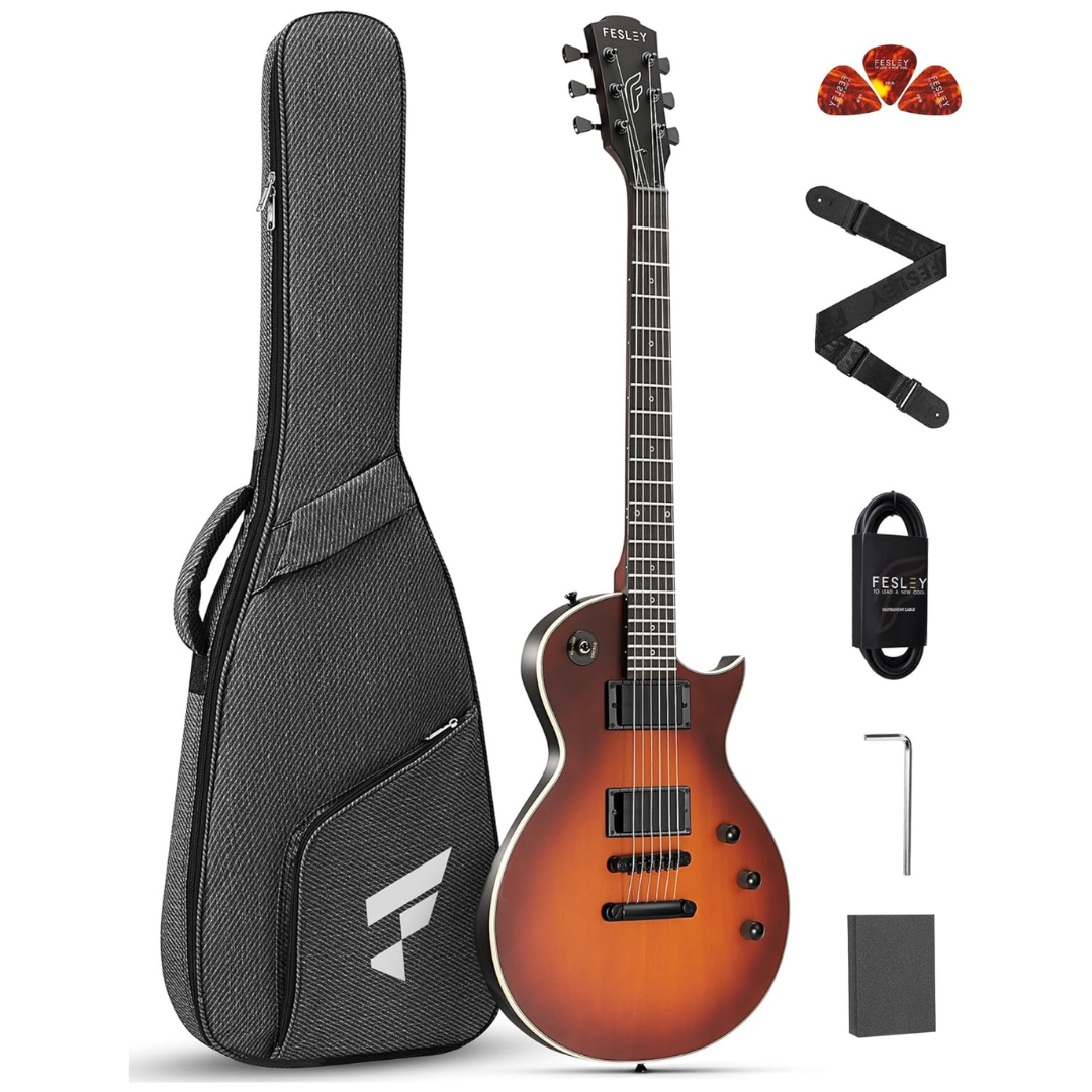 Fesley 39" LP Full Size Solid Body Electric Guitar Kit