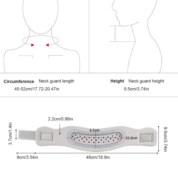 Silicone Breathable Frame Memory Foam Neck Brace