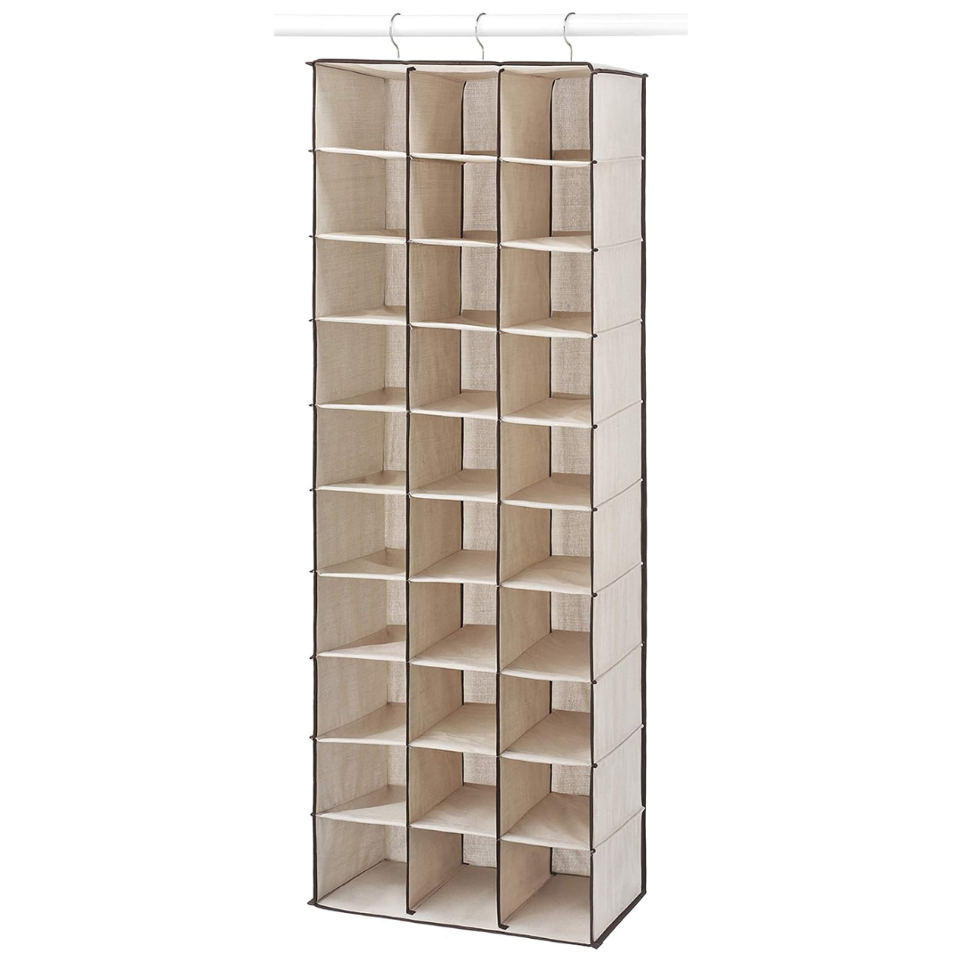Whitmor Hanging Shoe Shelves, 30 Section (11.5"D x 16.5"W x 48"H)