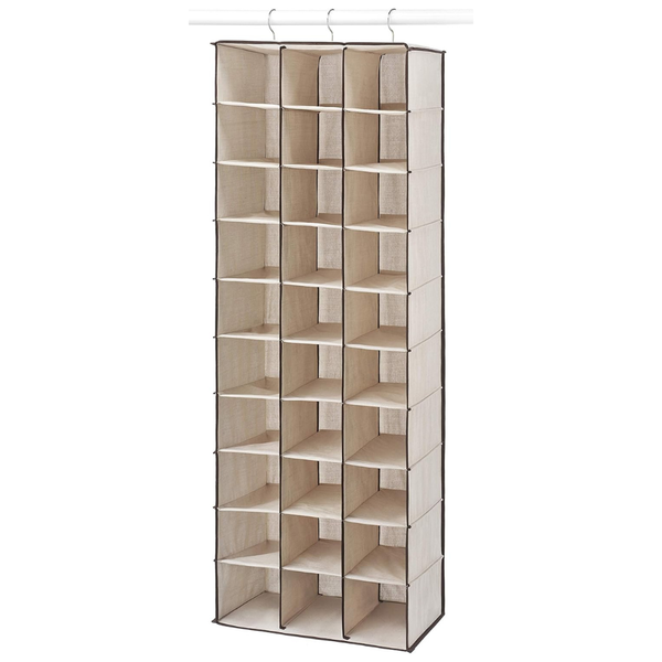 Whitmor Hanging Shoe Shelves, 30 Section (11.5"D x 16.5"W x 48"H)