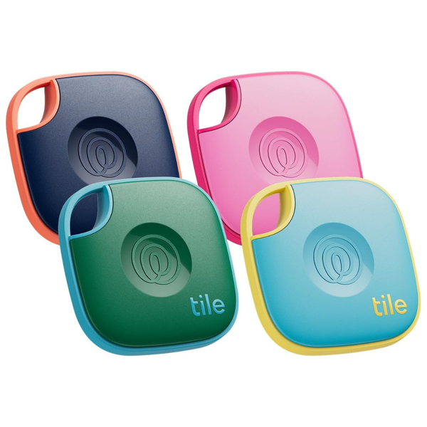 4-Pack Tile by Life360 Mate Bluetooth Tracker for Keys and Bags