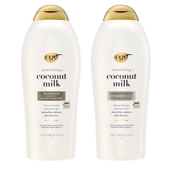 OGX Nourishing + Coconut Milk Moisturizing Shampoo & Conditioner on Sale