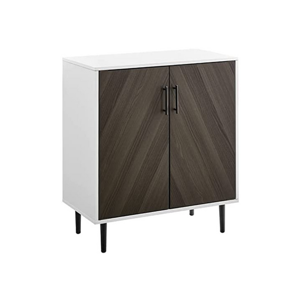 Walker Edison Fehr Mid Century Modern - Gabinete decorativo con 2 puertas y 28 pulgadas