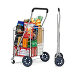 Shopping Cart with Dual Swivel Wheels