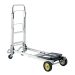 Safco Products Hide-Away Convertible Hand Truck, Dual Function, 400 lbs.