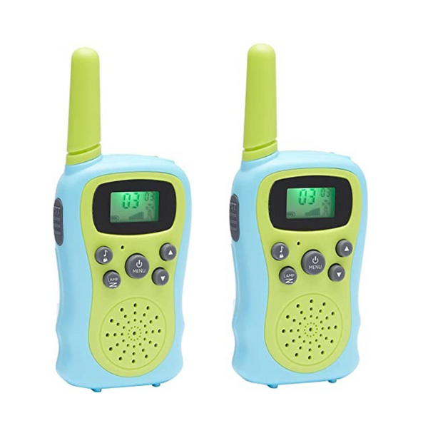 Amazon Basics Juego de 2 walkie talkies para niños