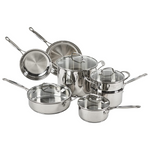Cuisinart 11-Piece Chef's Classic Stainless Steel Collection Cookware Set