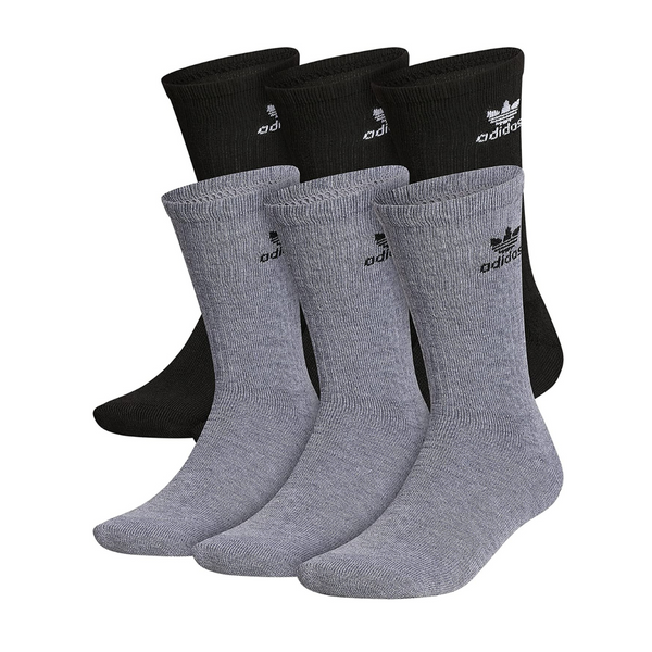 adidas Originals Unisex Originals Trefoil 6-Pack Crew Socks