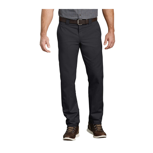 Dickies Pantalones de trabajo de sarga elástica y cónicos delgados para hombre