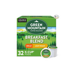 64 Green Mountain Coffee Roasters Decaf Breakfast Blend Single-Serve Keurig K-Cup Pods