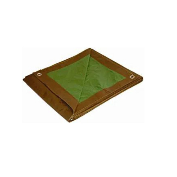 Dry Top 10057 Medium Duty Tarp, 5x7 Feet, Brown/Green