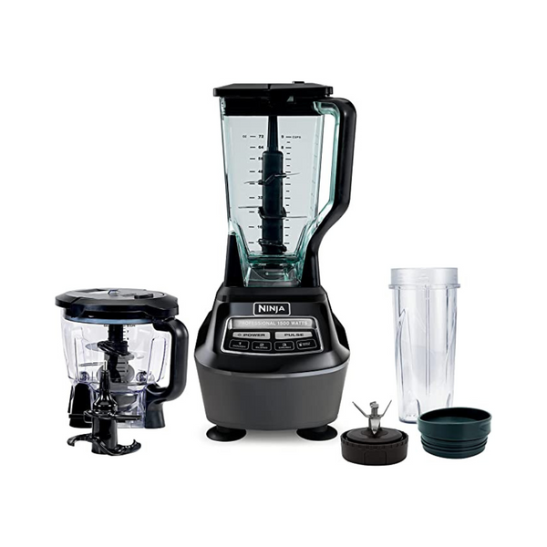 Ninja 1500-Watt Mega Kitchen System, 72 oz. Blender, 8-Cup Food Processor, 16 oz. Single Serve Cup