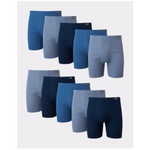 10 calzoncillos tipo bóxer con cinturilla ComfortSoft Hanes FreshIQ para hombres y niños