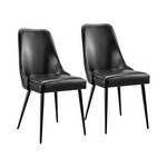 Ball & Cast Pack of 2 Modern Upholstered Dining Chairs