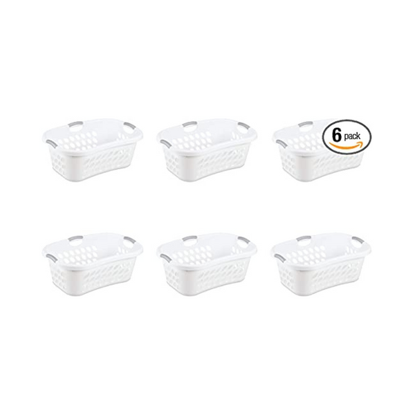 Sterilite 6-Pack of 44 Liter Ultra Hip Hold Laundry Baskets