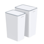 2 Small Trash Cans with Lids for Bathroom