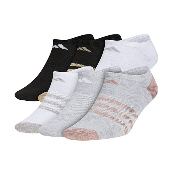 6 pairs Of adidas Kids-Girl’s Superlite No Show Socks