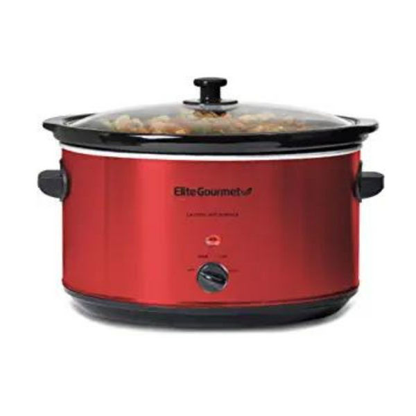 Elite Gourmet Electric Ceramic 8.5 Qt XL Jumbo Slow Cooker