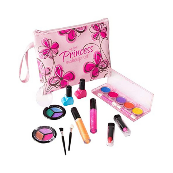 Playkidz Real Juego de maquillaje lavable para princesa (11 piezas)
