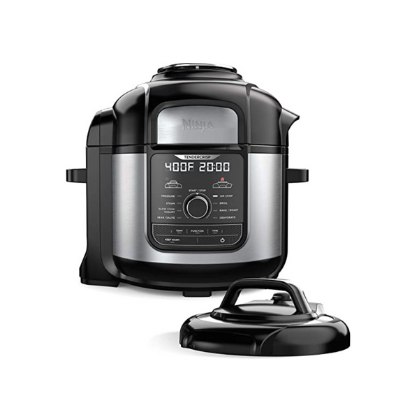 Ninja Foodi 12 en 1 Deluxe XL 8 cuartos. Olla a presión y freidora que cocina al vapor