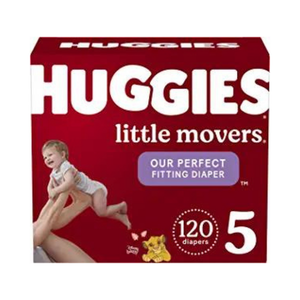 Pañales para bebé Huggies Little Movers de 120 unidades